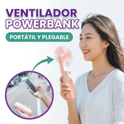 Ventilador powerbank portatil