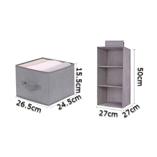 Organizador con cajones colgantes para closet