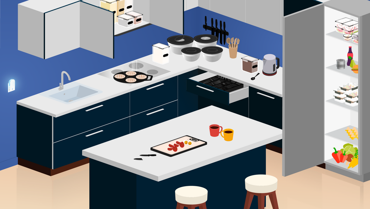 Cocina equipada con productos Vauli
