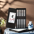 Juego 5 palillos de acero inoxidable para sushi (5 pares)