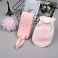 Juego de 3 accesorios exfoliantes