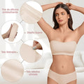 Sujetador top sin tirantes – Vista de cerca del producto – NQLN Store