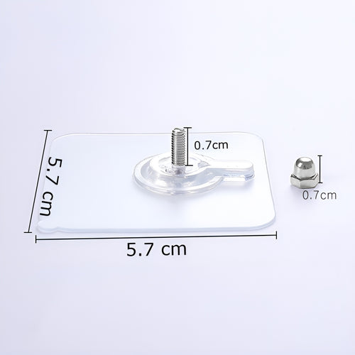 Ganchos de pared adhesivos de tornillo (pack de 10)
