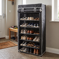 Zapatero con cubierta de tela VAULI