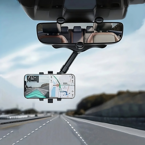 Soporte de telefono para retrovisor de carro