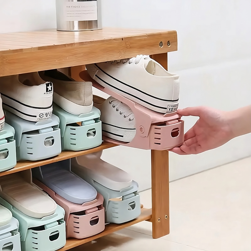 Zapatera con almacenamiento ajustable