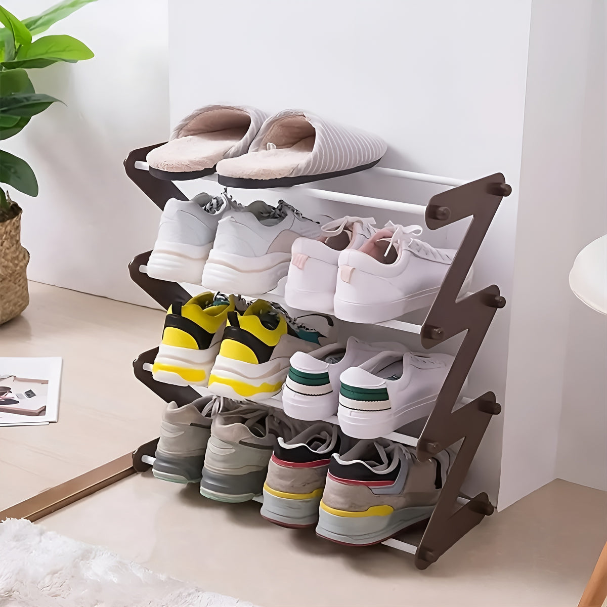 Zapatera extensible de 4 niveles – Detalle y presentación – NQLN Store Venezuela