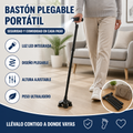 Baston plegable portatil con linterna
