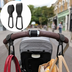 Gancho ajustable de cuero organizador para cartera en carrito de bebe