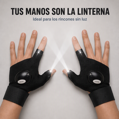 Guantes de linterna LED (pack de 2)