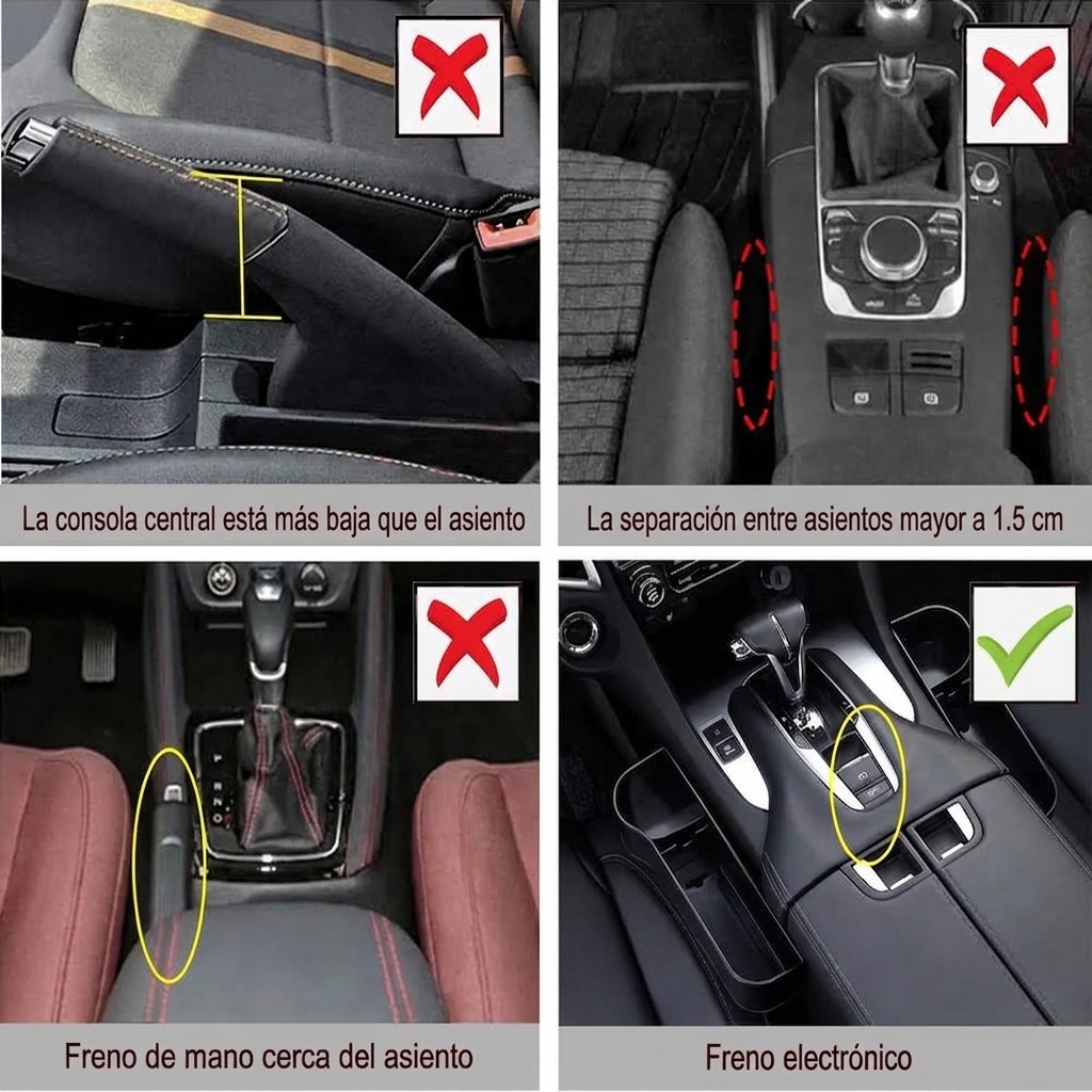 Organizador multifuncional para asiento de carro