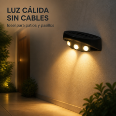 Lampara solar LED con sensor de movimiento