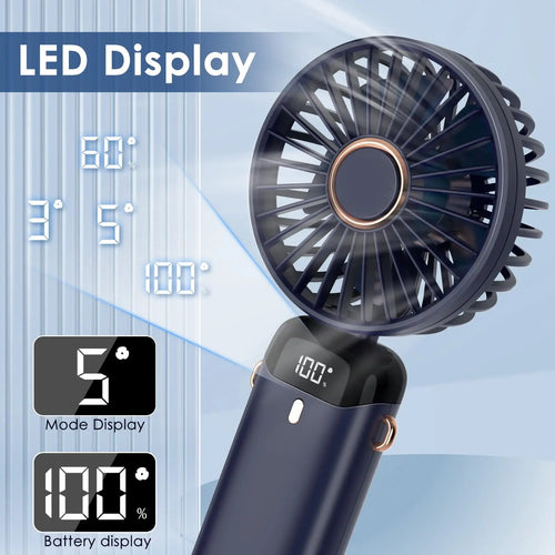 Mini ventilador de mano LED