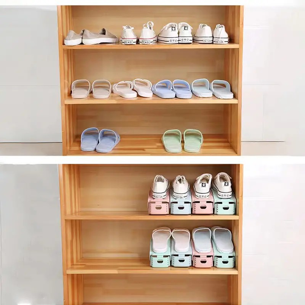 Zapatera con almacenamiento ajustable