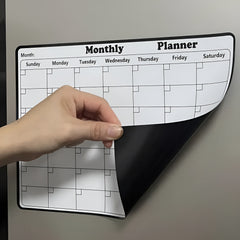 Calendario semanal y mensual magnético