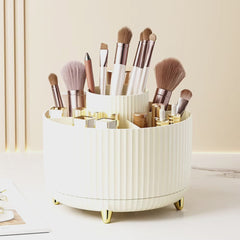 Soporte giratorio para brochas de maquillaje de 360°