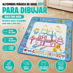 Alfombra magica de agua para dibujar