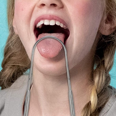 Limpiador De Cepillo De Lengua Con Agarre No Sintético (Set)