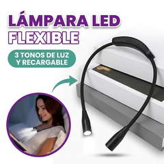 Lampara led flexible para la lectura nocturna