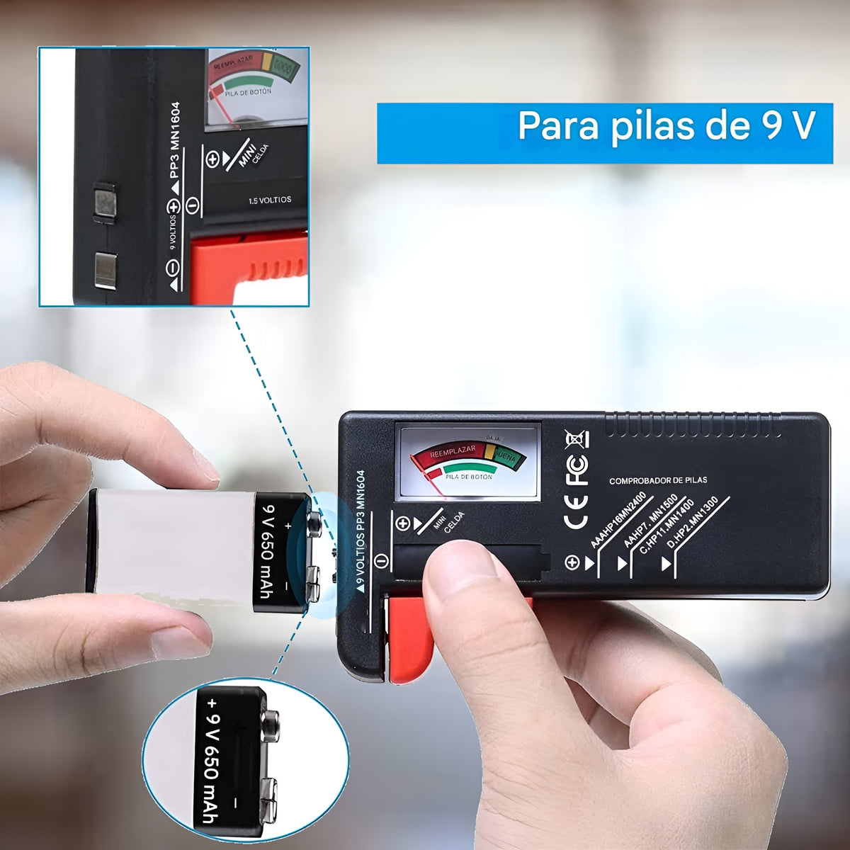 Comprobador de bateria domestica – Envío a toda Venezuela – NQLN Store