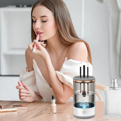 Máquina limpiadora de brochas de maquillaje