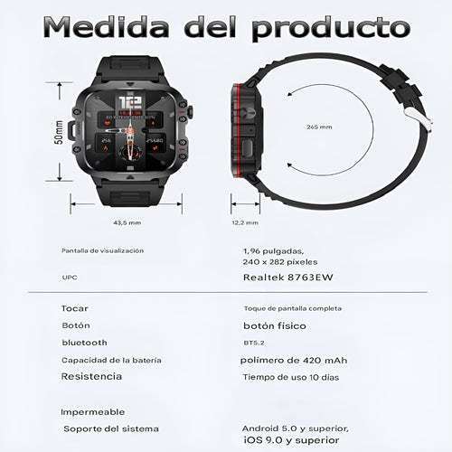 Reloj inteligente para hombres