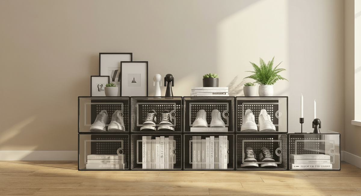 Estantería Apilable para zapatos VAULI (9 Cubos)