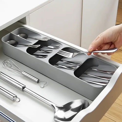 Caja de almacenamiento multifuncional para cubiertos