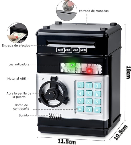 Alcancia electronica con contrasena