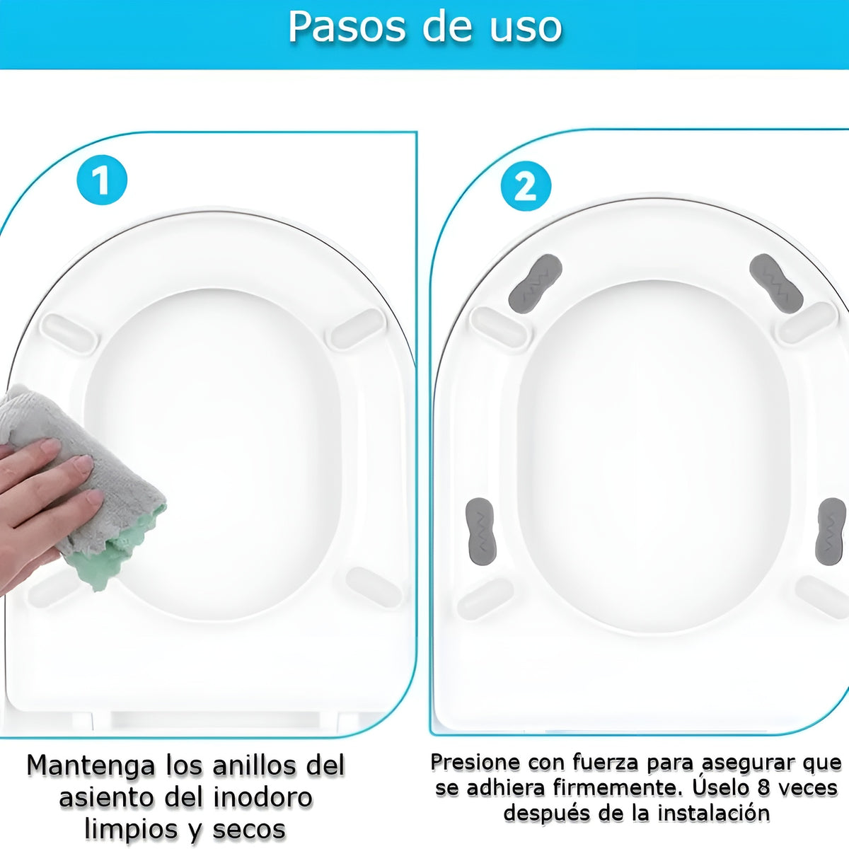 Soportes universales para asiento de inodoro (Pack de 4) – Envío a toda Venezuela – NQLN Store