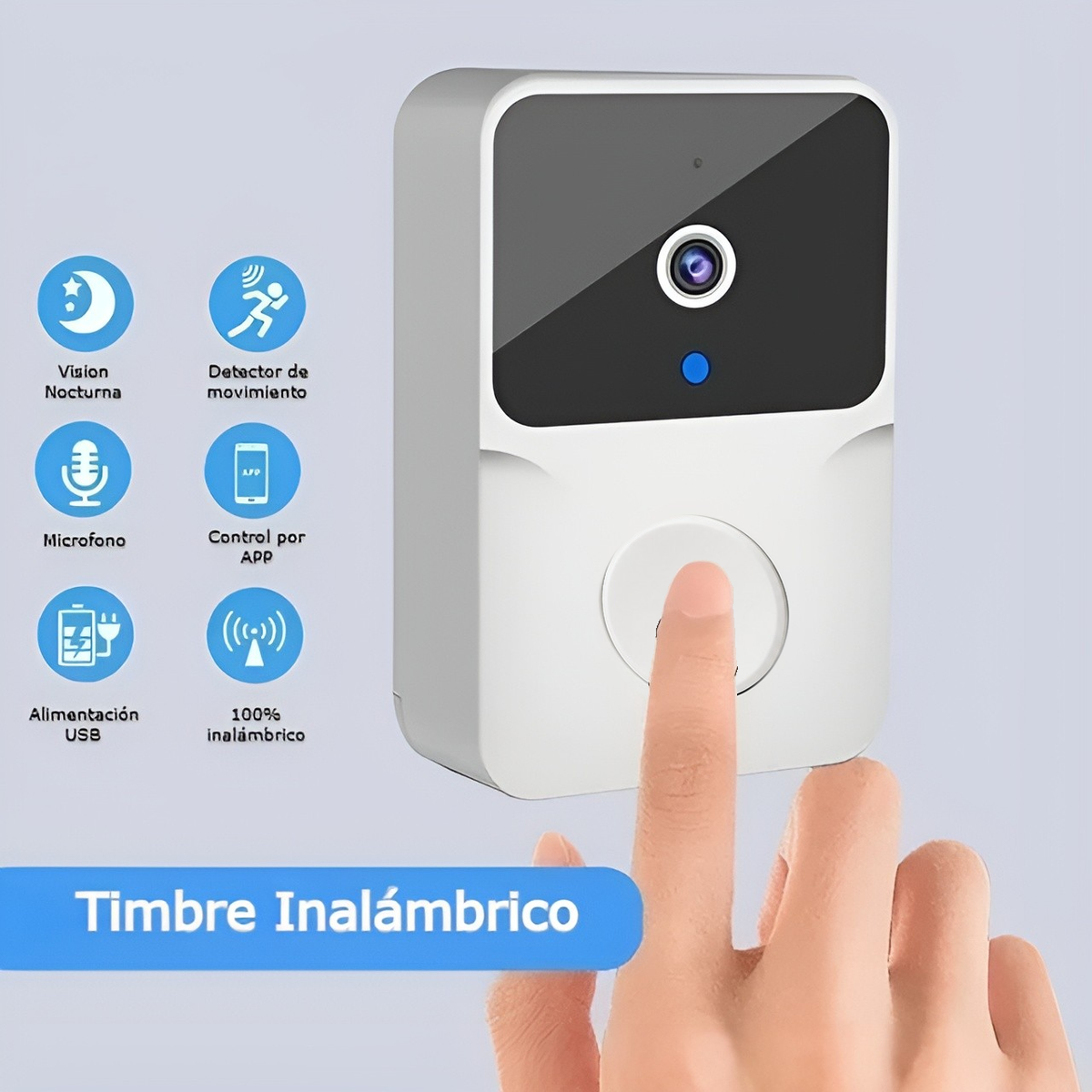 Timbre inalambrico con camara de video