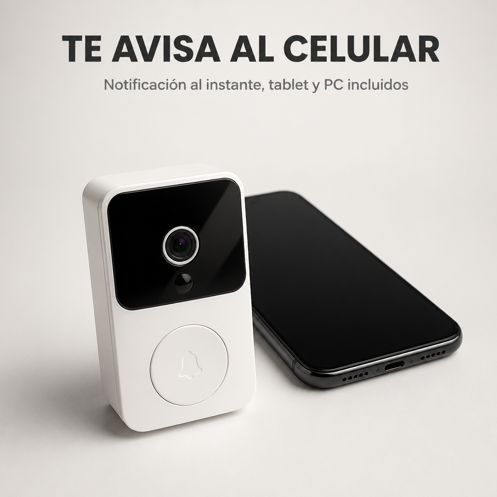 Timbre inalambrico con camara de video