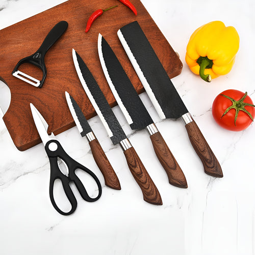 Juego de cuchillos de cocina de acero inoxidable