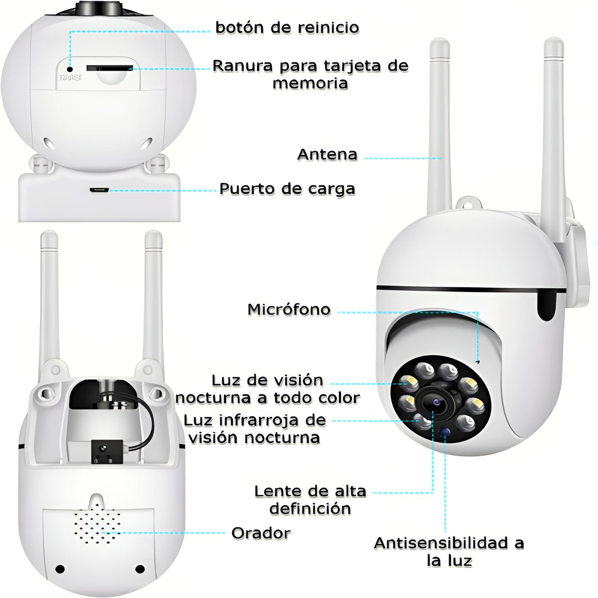 Cámara Seguridad Wifi Ip Inalámbrica – Tienda online NQLN Store Venezuela